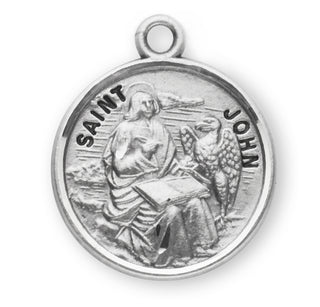 Sterling Silver Round Shaped St. John Medal
