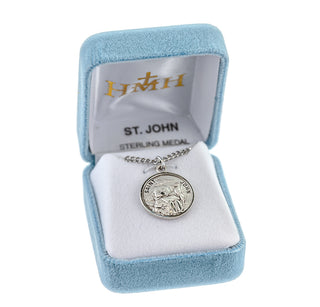 Sterling Silver Round Shaped St. John Medal