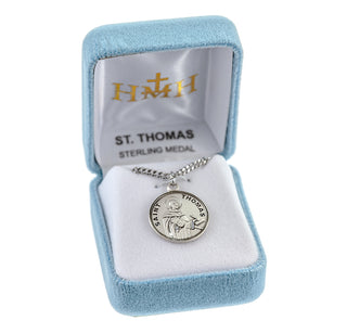 Sterling Silver Round Shaped St. Thomas Medal
