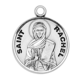 Sterling Silver Round Shaped St. Rachel Medal