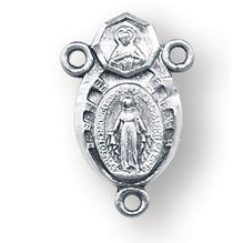 Sterling Silver Scapular Rosary Center