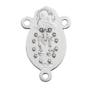 Sterling Silver Scapular Rosary Center