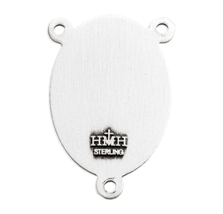 Sterling Silver Miraculous Rosary Center