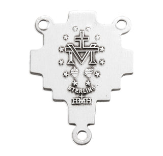 Sterling Silver Saint Benedict Rosary Center