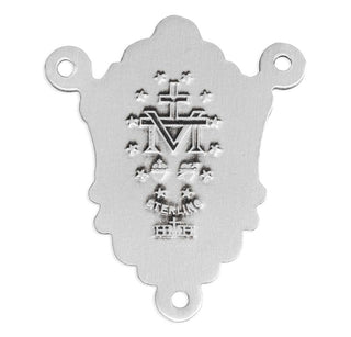 Sterling Silver Miraculous Rosary Center