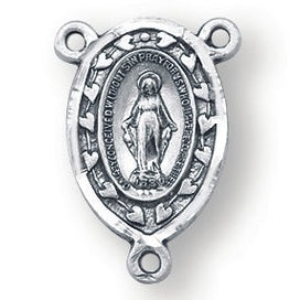 Sterling Silver Oval Baby Miraculous Pin