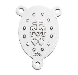 Sterling Silver Oval Baby Miraculous Pin