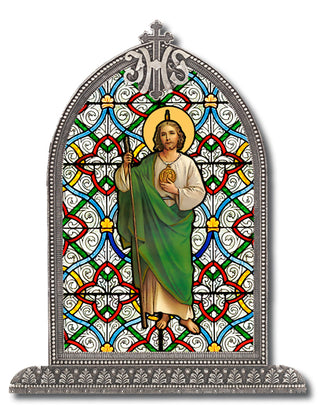 St. Jude Silver Arch Framed Litergical Art
