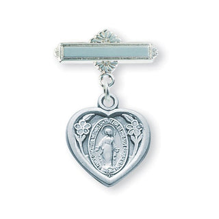 Sterling Silver Baby Guardian Angel Pin