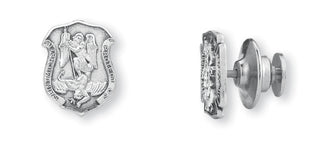 Sterling Silver Blue Enameled Baby Miraculous Pin