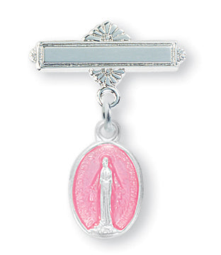 Sterling Silver Our Lady of Grace Lapel Pin