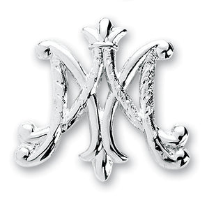 Sterling Silver Ave Maria Broach Pin