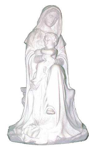 Madonna & Child in White 6"