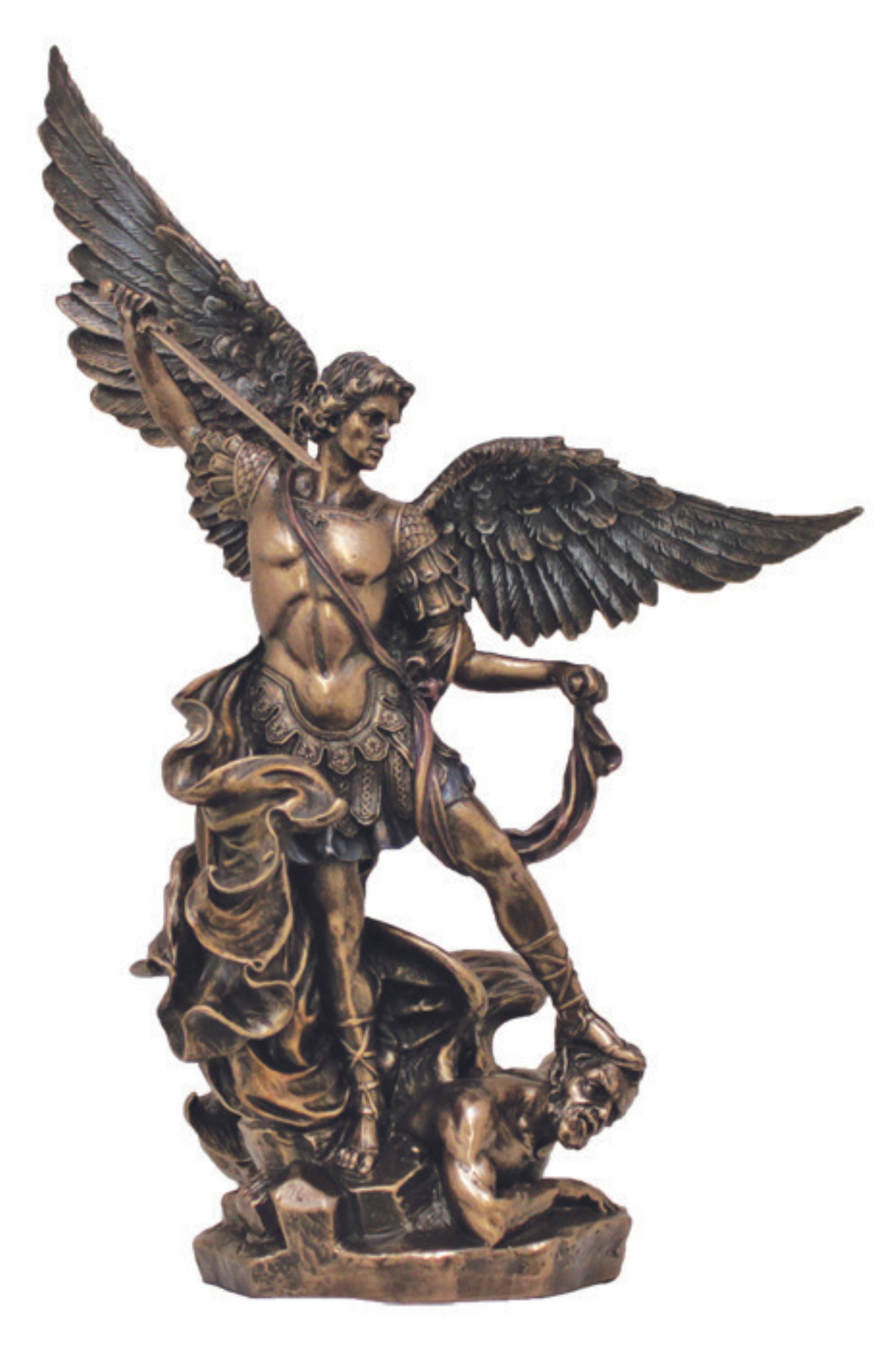 St. Michael in Cold Cast Bronze 9-inch
