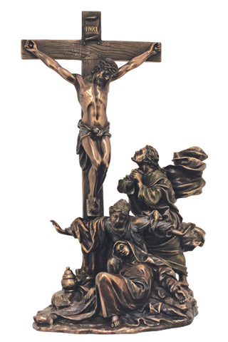 Crucifixion Masterpiece in Cold Cast Bronze 11"