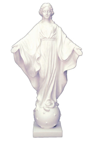 Our Lady of Smiles in White 9"