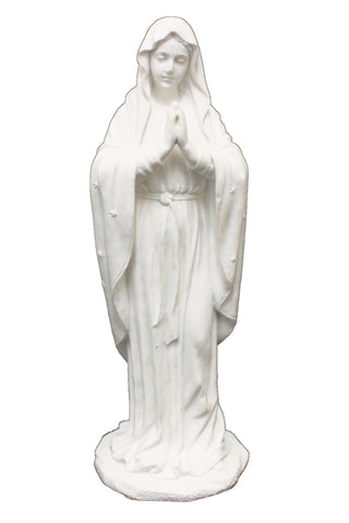 Adoring Virgin in White 8"