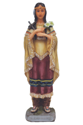 St. Kateri Tekakwitha in Color 5.5"