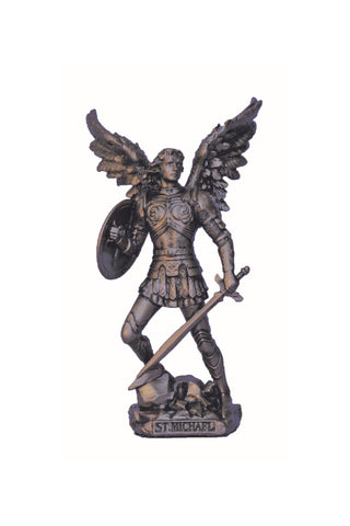 St. Michael w/o the Devil in Cold Cast Bronze 4"