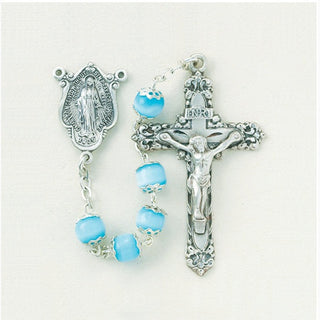 Multi Color Faux Pearl Rosary - Engravable