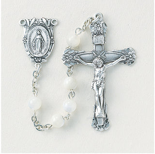 Genuine Mother Of Pearl Rosary - SALE