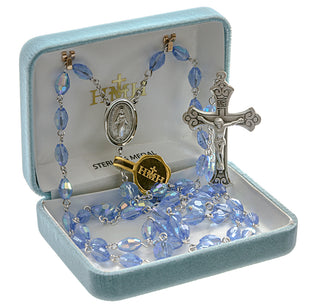 Multi Set Aurora Crystal Rosary - Engravable