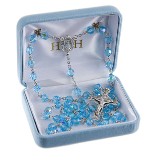 6mm Tin Cut Aqua Czech Crystal Auoroa Beads