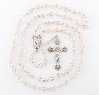 Silk Finest Austrian Crystal Rosary - Engravable