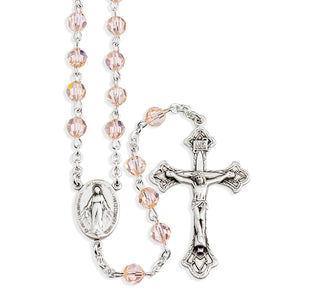 Silk Finest Austrian Crystal Rosary Engravable
