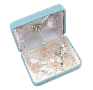 Silk Finest Austrian Crystal Rosary - Engravable