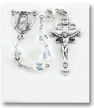 Aurora Finest Austrian Crystal Rosary - Engravable