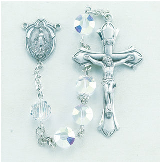Aurora Finest Austrian Crystal Rosary - Engravable