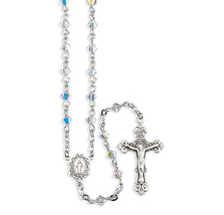 Aurora Finest Austrian Crystal Rosary Engravable 3