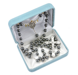 6mm Round Genuine Hematite Beads