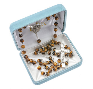 6mm Round Genuine Tiger Eye Beads