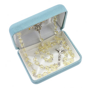 Jonquil Finest Austrian Crystal Butterfly Rosary - Engravable
