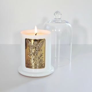 Saint Michael the Archangel Prayer Candle - Saint Michael Candle for Protection - Hand Poured Luxury Devotional candle