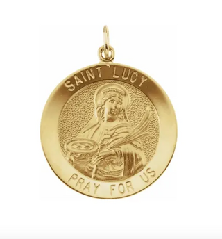 14K Yellow Gold St. Lucy Pendant