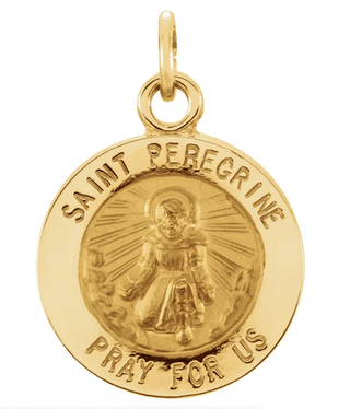 14K Yellow Gold St. Peregrine Pendant
