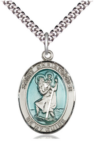 Sterling Silver St. Christopher Pendant