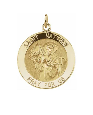 14K Yellow Gold St. Matthew Pendant