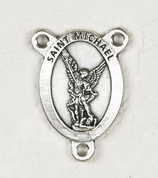 Michael Silver-Tone Rosary Center