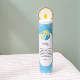 Blessed Trinity (Glory Be) Wooden Prayer Candle