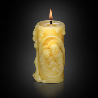 Holy Family Pure Beeswax Catholic prayer candle