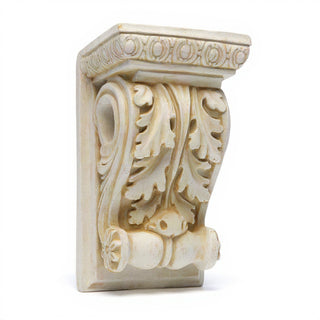 Drapery Wood Bracket Wall Bracket - 9-inch — Antique White finish
