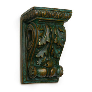 Drapery Wood Bracket Wall Bracket - 9-inch — Green Bronze finish