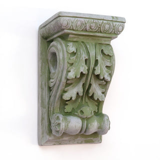 Drapery Wood Bracket Wall Bracket - 9-inch — Mossy Green finish