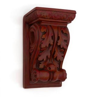 Drapery Wood Bracket Wall Bracket - 9-inch — Rust finish