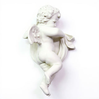 Cherub Wall Plaque - 12-inch — Flat White finish