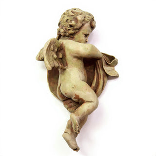 Cherub Wall Plaque - 12-inch — Gothic Stone finish